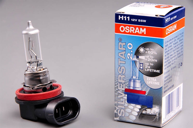 OSRAM H11 55W PGJ19 2 Argenté