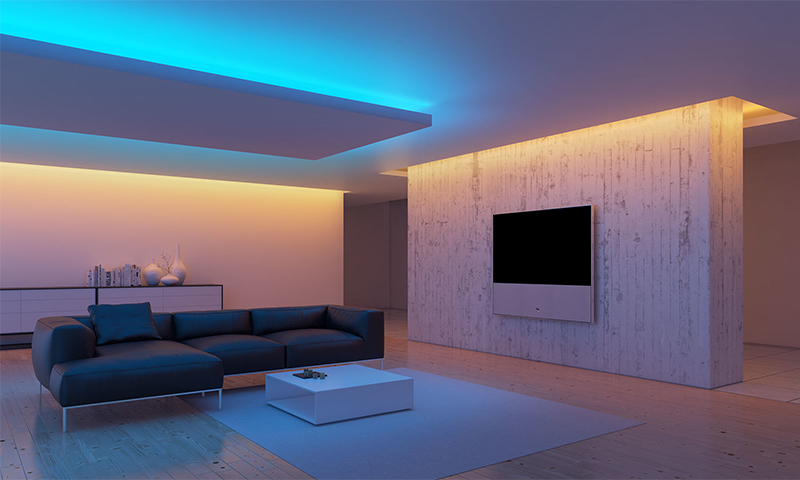 Le principe de fonctionnement et la bande de LED de l'appareil