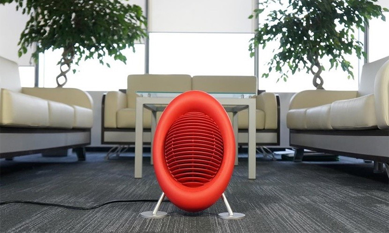 Le principe de fonctionnement et le radiateur soufflant de l'appareil