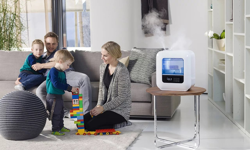 Options de sélection de l'humidificateur