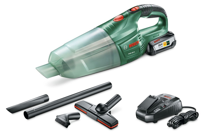 Bosch PAS 18 - un aspirateur à batterie puissant avec filtre cyclone