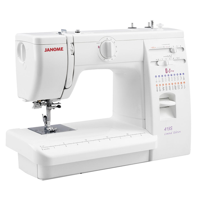 Janome 419S - le meilleur modèle à entraînement électrique