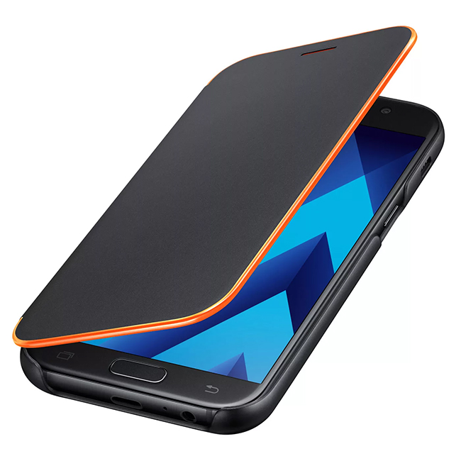 Samsung Neon Flip Cover - cadre néon sur le périmètre