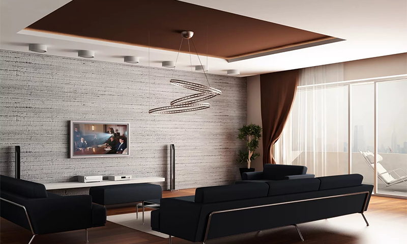 Plafond en tissu extensible