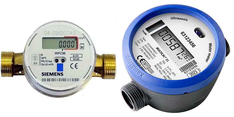 Compteurs d'eau électroniques