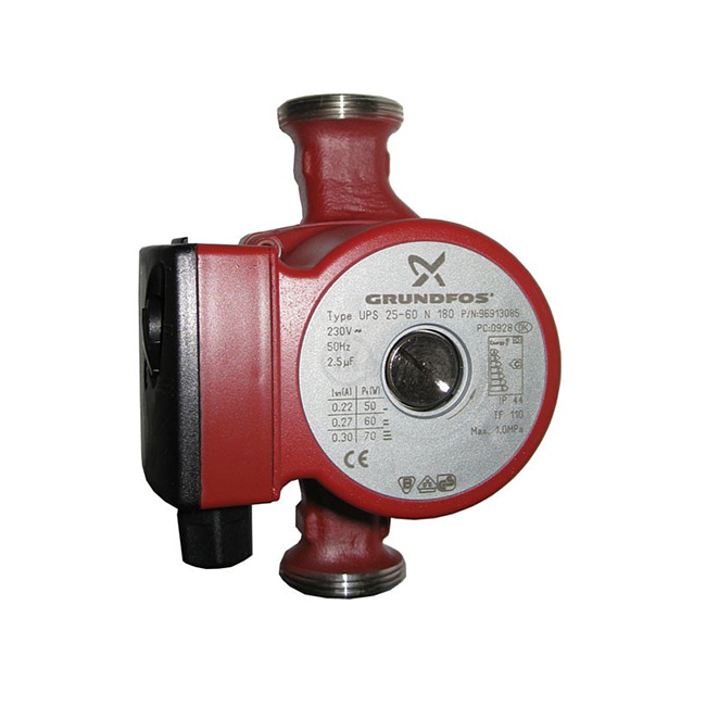 Grundfos UPS 25-60 (N) 180 est une pompe de circulation de surface populaire.