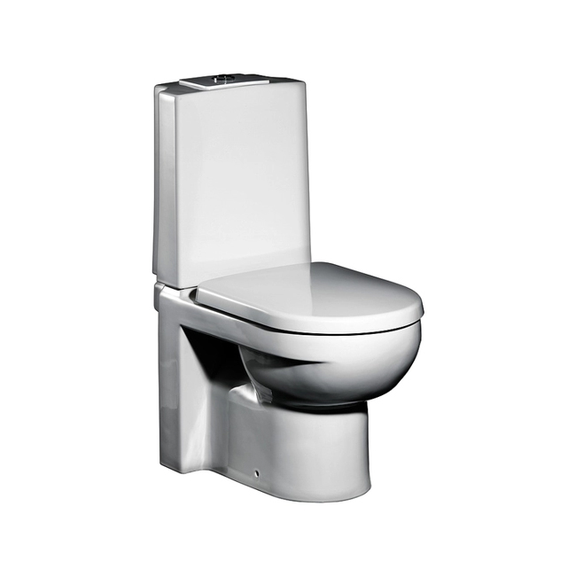 Gustavsberg Artik GB114310301231 - Toilettes avec micro-lift, déclenchement horizontal et anti-éclaboussures
