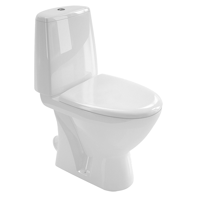 Ifo Frisk RS021030000 - WC au sol avec revêtement microlift, anti-éclaboussures et antibactérien