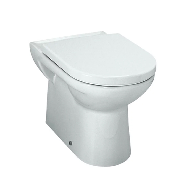 LAUFEN Pro 8.2295.1.000.000.1 - une toilette au sol ovale avec une citerne dissimulée