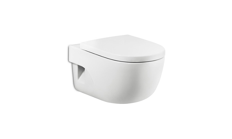 Roca Meridian 346248000 - Toilettes suspendues raccourcies à chasse puissante