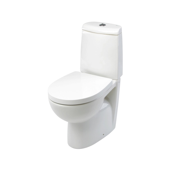 Roca Victoria Nord 342ND7000 - une toilette solide au sol avec système anti-éclaboussures