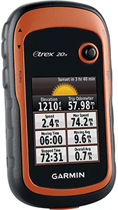 eTrex 20x - Navigateur indéchiffrable