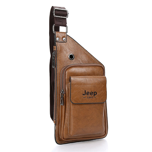Jeep Buluo 1941: Sac à dos en simili cuir pour homme