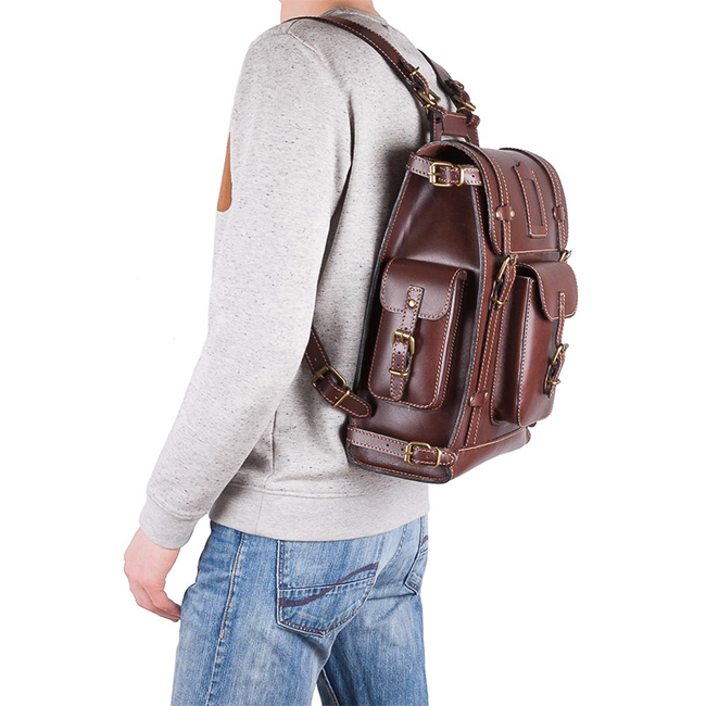 Cartable en cuir Maximus 3: cartable urbain exclusif