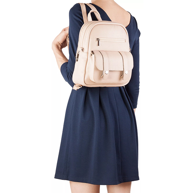 Sac à dos Sophia (Cuir): dans une couleur rose délicate