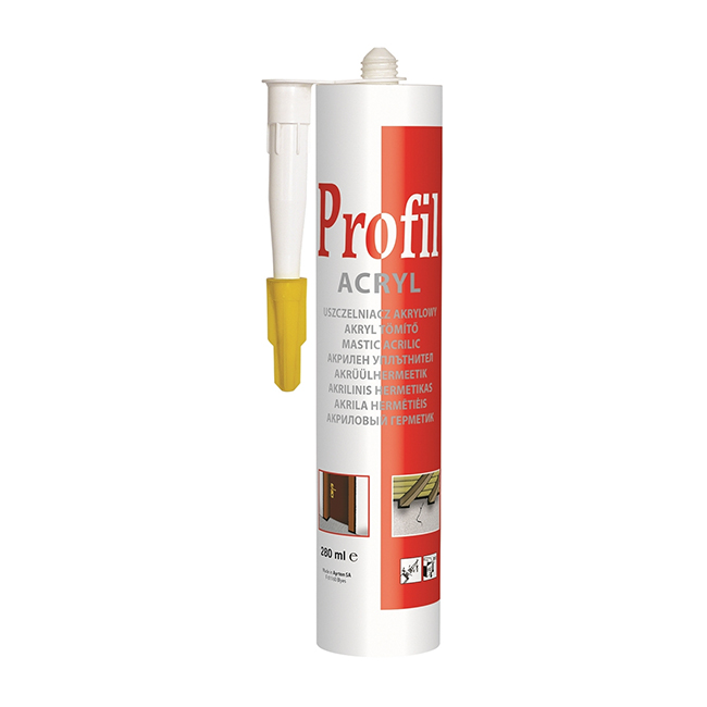 Soudal Profil Acryl white 280 ml - pour les travaux d'intérieur à grande échelle sur les murs et les fenêtres