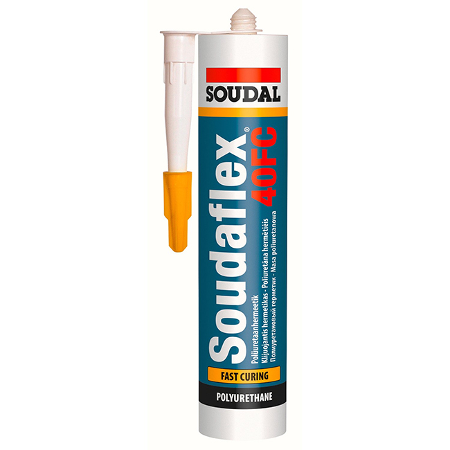 Soudal Soudaflex 40 FC blanc 310 ml - pour l'ouverture de la porte