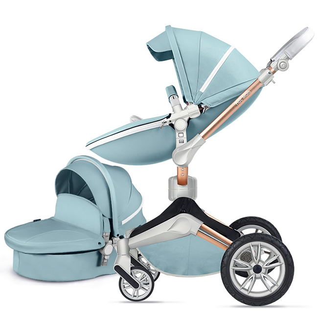 Hot Mom Leather - Poussette 2 en 1 avec le design le plus original