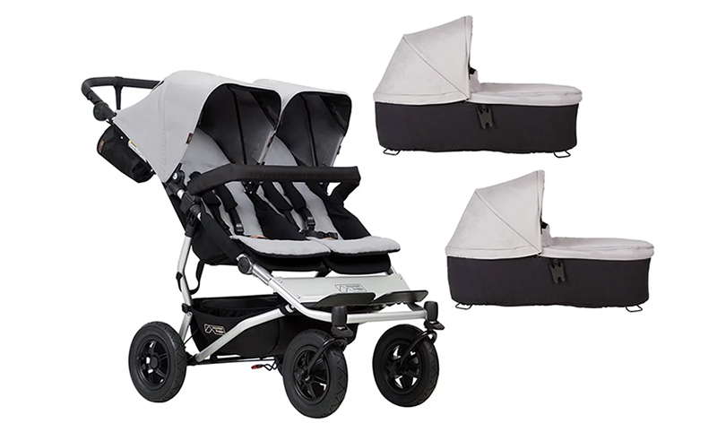 Mountain buggy Duet - poussette compacte pour jumeaux 3 en 1