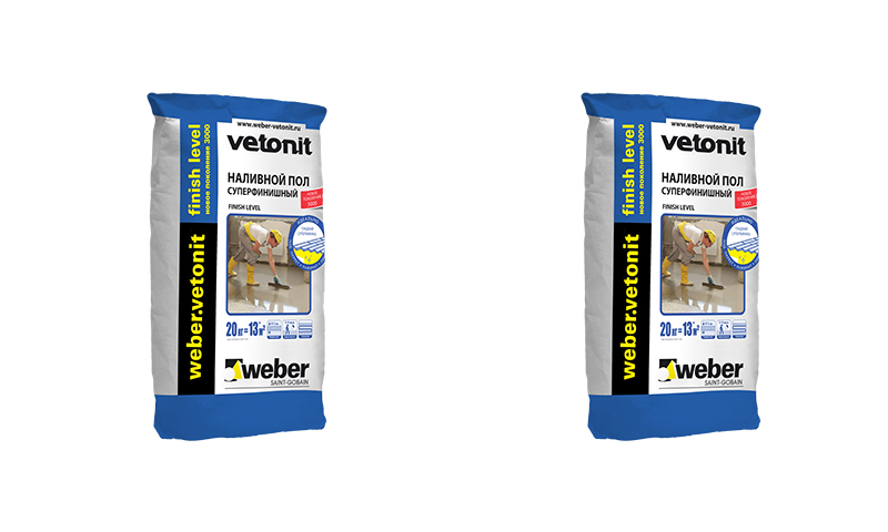 Niveau de finition Weber Vetonit - pour des économies importantes