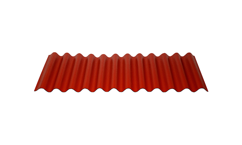 Feuilles de toiture ondulées NULIN, rouge brillant - pour toiture de hangar
