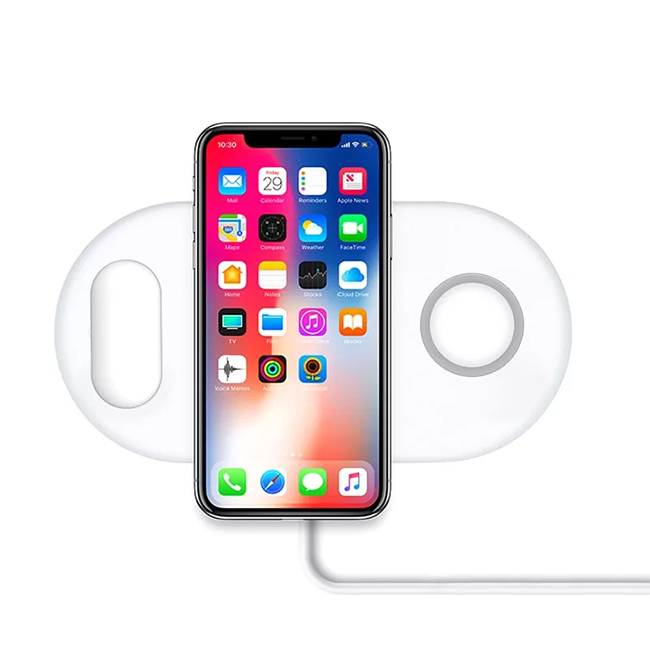 ! ACCEZZ 3 in 1 Wireless Charger - Permet de charger 3 appareils à la fois