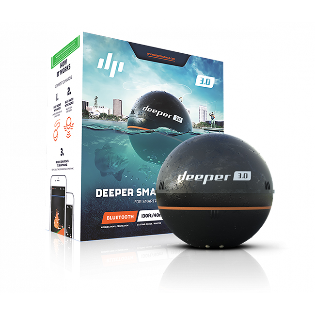 Deeper Fishfinder 3.0 - Travailler avec un smartphone