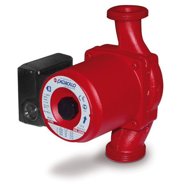 Pedrollo DHL 25/55 - 180 - Pompe centrifuge économique pour la circulation avec un commutateur à 3 vitesses
