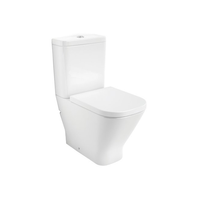 Roca The Gap 34273700H - une toilette sans rebord à déclenchement universel