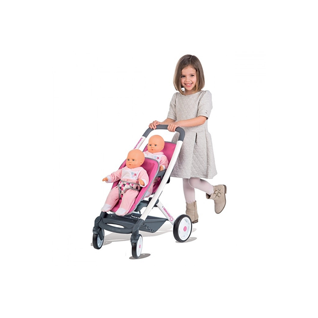 Smoby 253297 - poussette pour jumeaux