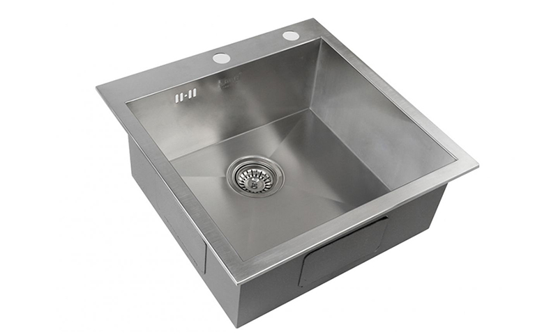 ZorG INOX X-5151 - Évier de cuisine rectangulaire en acier inoxydable