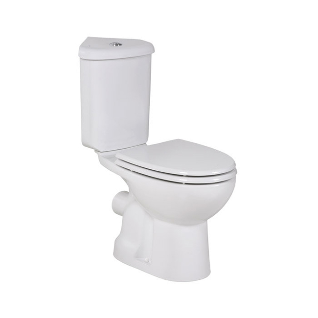 Creavit Corner SD310 - bidet à plancher angulaire (Turquie) avec citerne combinée
