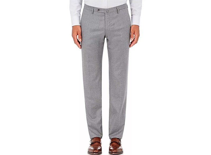 Pantalon de costume en laine mélangée CANALI Slim Fit