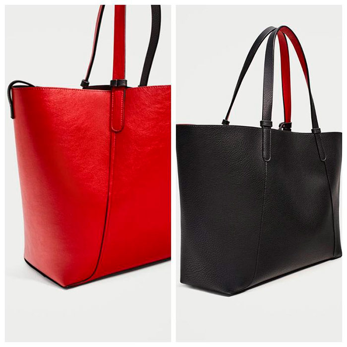 ZARA shopper double face