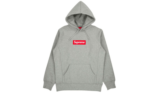 SUPREME Gris avec Rouge