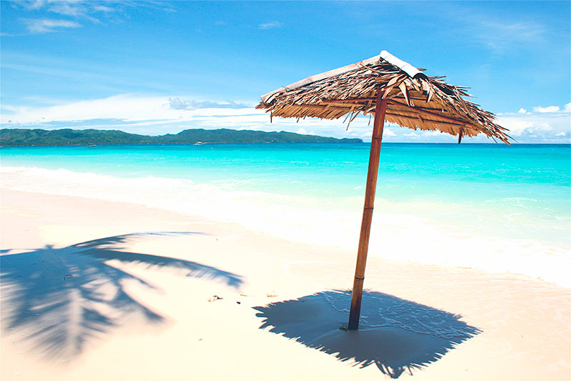 Philippins. Plage blanche