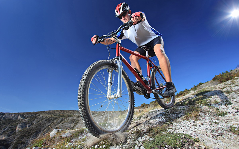 Le principe de fonctionnement et le dispositif d'un vélo de montagne