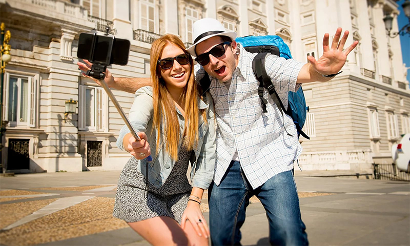 Options de sélection de selfie