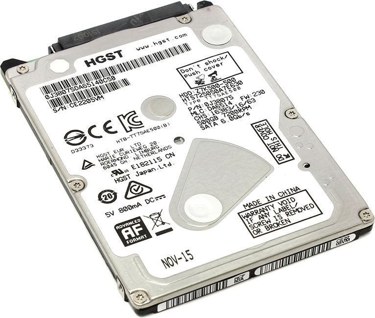Hitachi HGST Travelstar Z7K500 500 Go