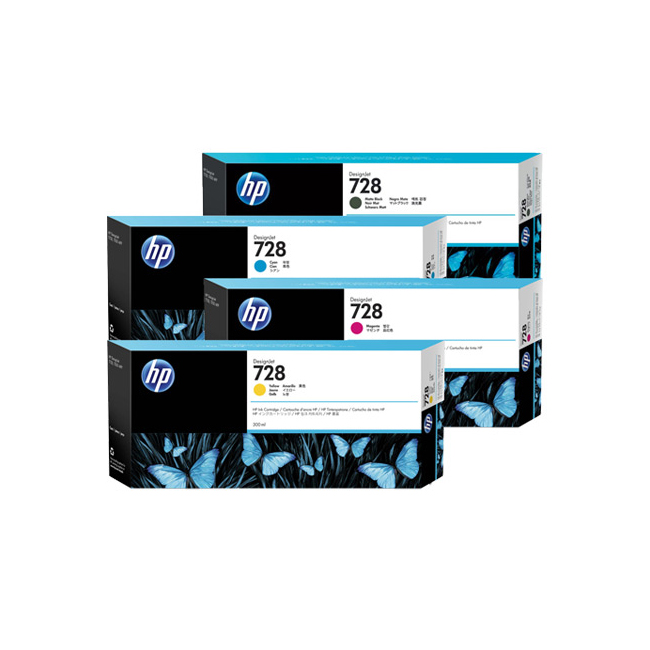 HP 728 - les cartouches couleur les plus volumineuses