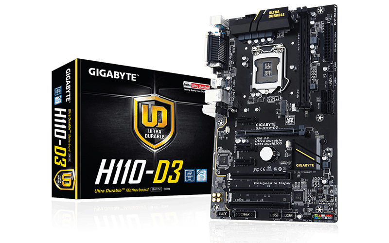 GIGABYTE GA-H110-D3 - le meilleur rapport qualité-prix