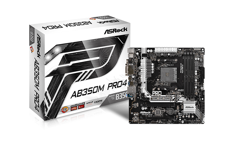 ASROCK AB350M PRO4 - avec la technologie de combinaison de cartes vidéo