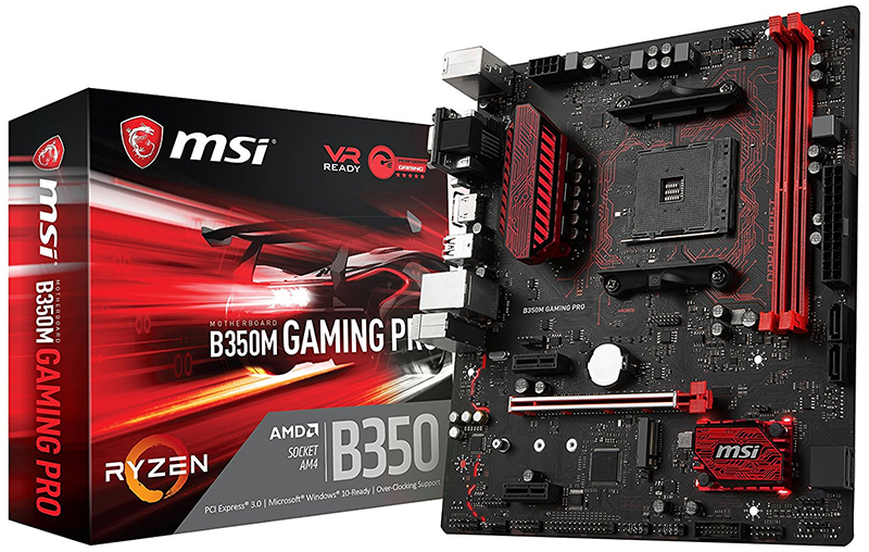 MSI B350M GAMING PRO - pour l'assemblage économique d'une ferme compacte
