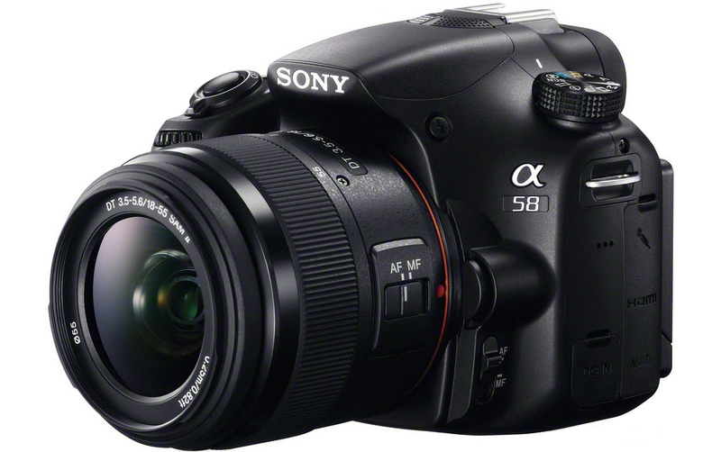 Sony Alpha SLT-A58 Kit avec un miroir translucide