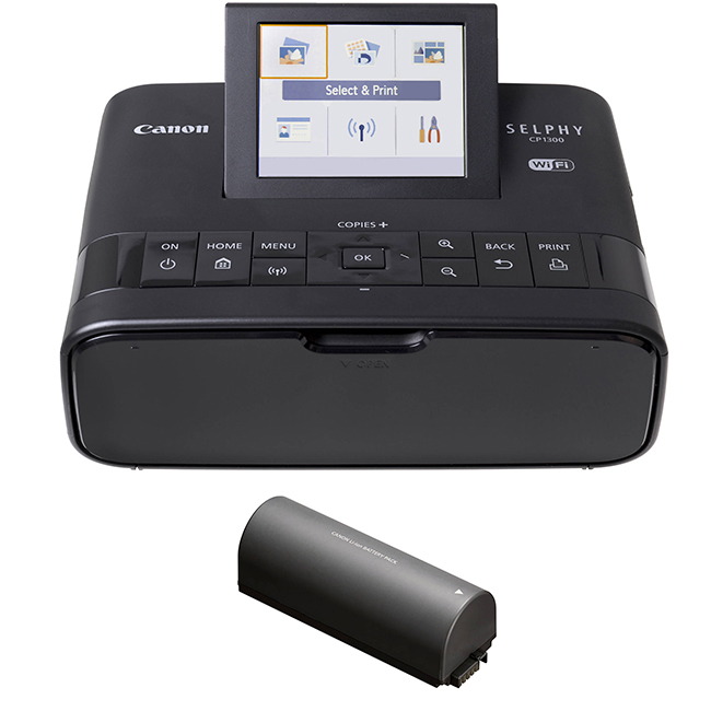SELPHY CP1300 - Imprimante couleur portable avec support Wi-Fi