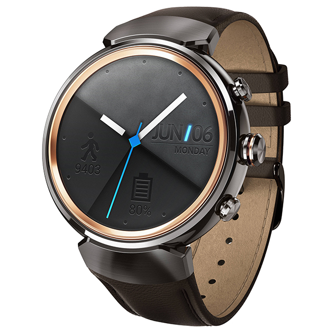 Asus ZenWatch 3 - couleurs vibrantes de l'écran et un grand choix de cadrans