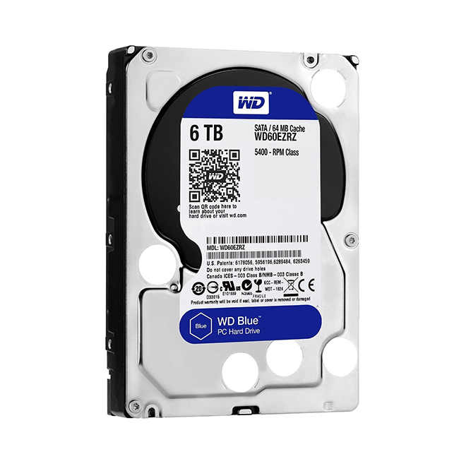 WD Blue PC de bureau 6To (WD60EZRZ) - joli disque dur pour la maison et le travail