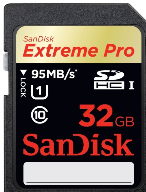 SanDisk Extreme Pro SDHC UHS Classe 1: 95 Mo